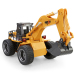 汇纳玩具 6通道遥控挖土机玩具 合金版工程车模型