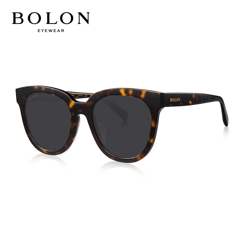 暴龙BOLON 时尚猫眼框太阳镜 板材简约墨镜 BL3015