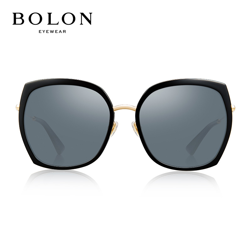 暴龙BOLON太阳镜女款经典时尚眼镜蝶形框墨镜BL6059C10