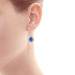 Tiffany&Co./蒂芙尼 镶嵌坦桑石及钻石水滴耳环