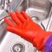 洗碗手套厨房橡胶束口加绒长款冬季家务手套 洗衣防水保暖胶手套