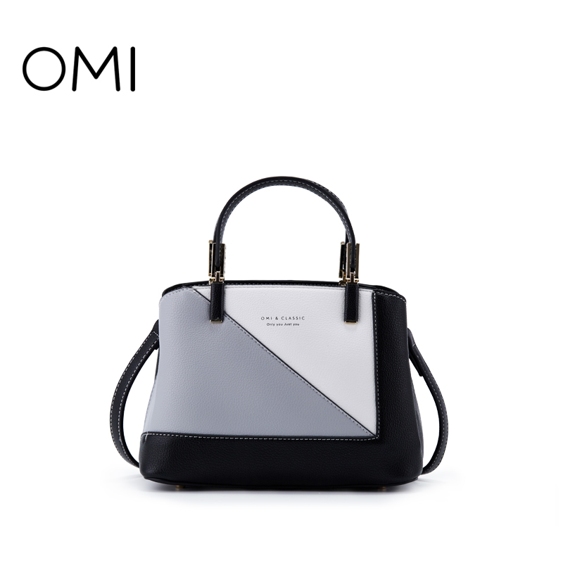 欧米OMI新款包包欧美百搭女士手提包拼色时尚女包 斜挎包 专柜同款
