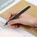 得力文具S30中性笔磨砂笔杆商务签字笔办公中性笔水笔碳素笔0.5mm书写工具