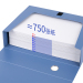 得力(deli)加宽75mmA4加厚档案盒 A4塑料收纳盒 资料文件财务凭证盒 办公用品5604