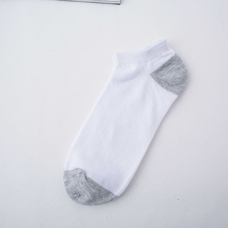 【优品汇】【10双】运动船袜男夏季短袜男涤棉纯色男士袜子薄款 ZK190