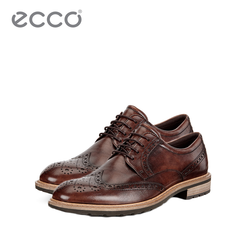 ECCO爱步商务简约男鞋 正装牛皮德比鞋 唯途1系列640314
