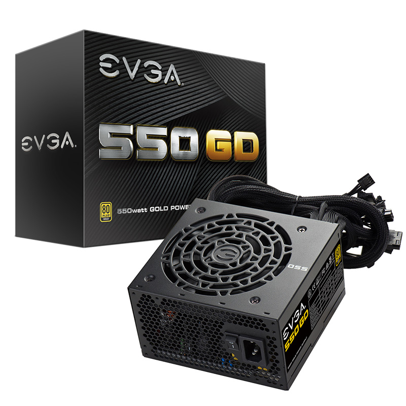 EVGA艾维克 550GD 80PLUS金牌认证 额定550W 台式机电脑主机电源