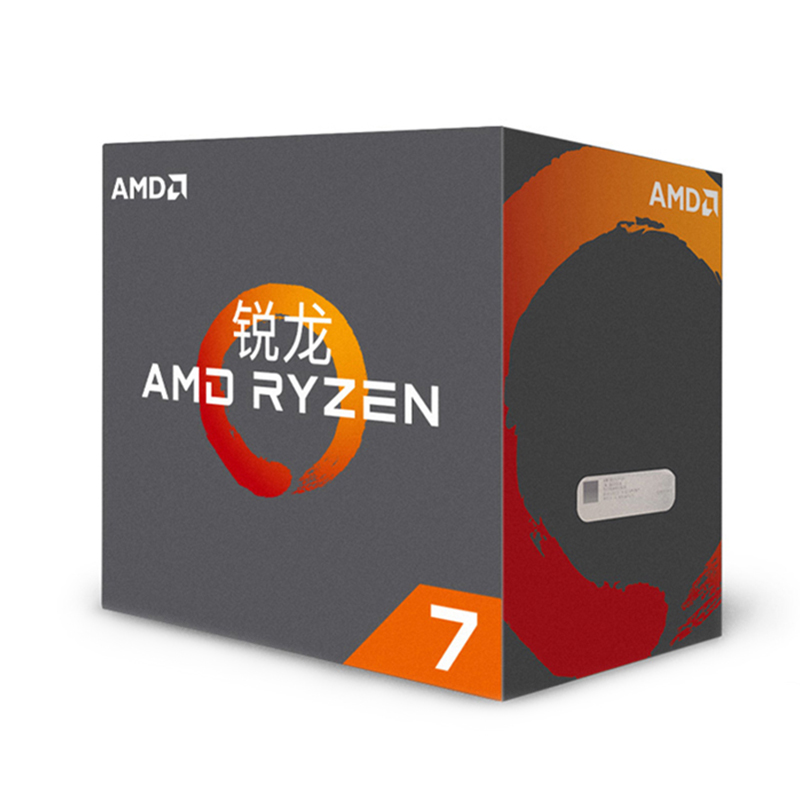 锐龙 AMD Ryzen 7 1800X 处理器8核16线程AM4接口 3.6GHz 盒装