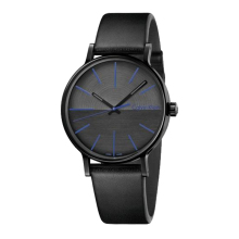 卡文克莱CK（Calvin Klein）迸发系列 蓝色刻度指针夜光时尚石英男士手表