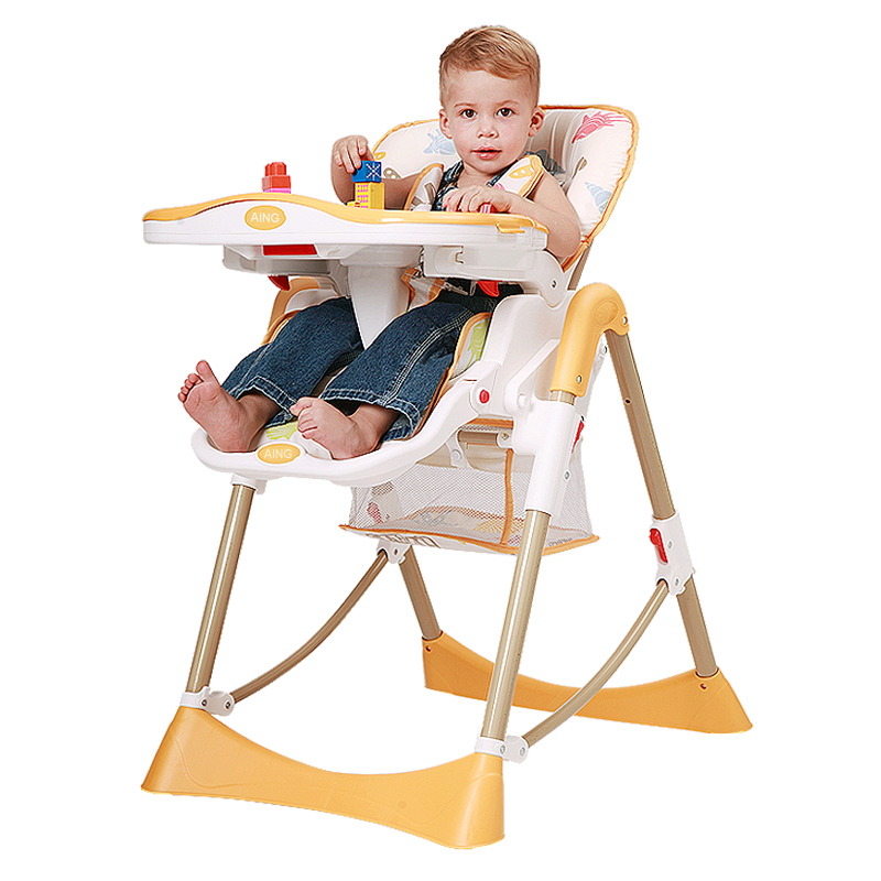 爱音Aing 儿童餐椅 欧式多功能婴儿餐椅四合一宝宝餐椅可折叠便携