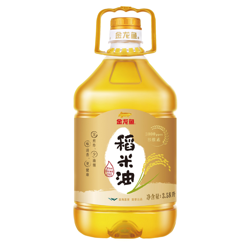 金龙鱼 食用油 3000PPM稻米油米糠油3.58L