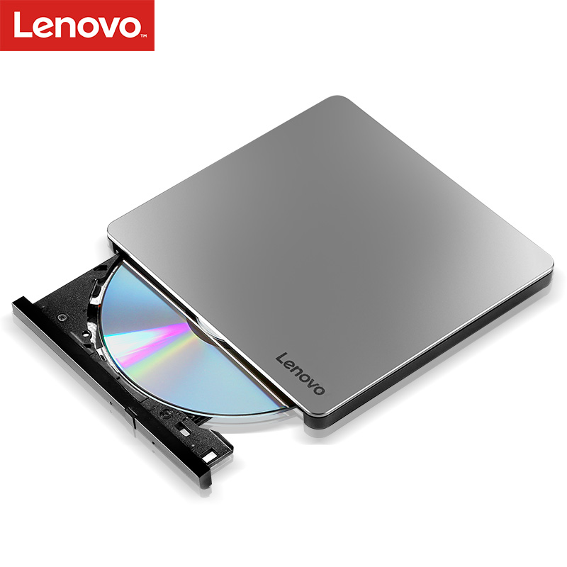 联想（Lenovo）8倍速 铝合金Type-C USB2.0外置光驱 外置DVD刻录机 移动光驱