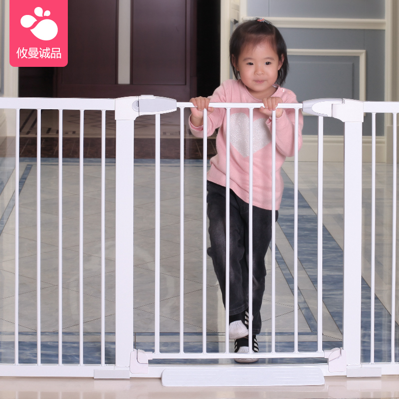 攸曼诚品(eudemon)婴儿童安全门栏 宝宝楼梯门防护栏 宠物狗狗隔离栏栅围栏 升级款