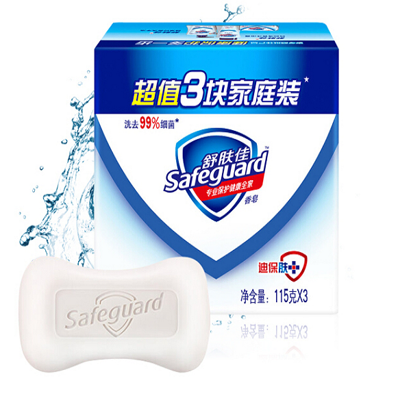 舒肤佳香皂蜂蜜润护115gX3(抑菌99.9%温和滋养 自然润泽 新老包装随机发货)
