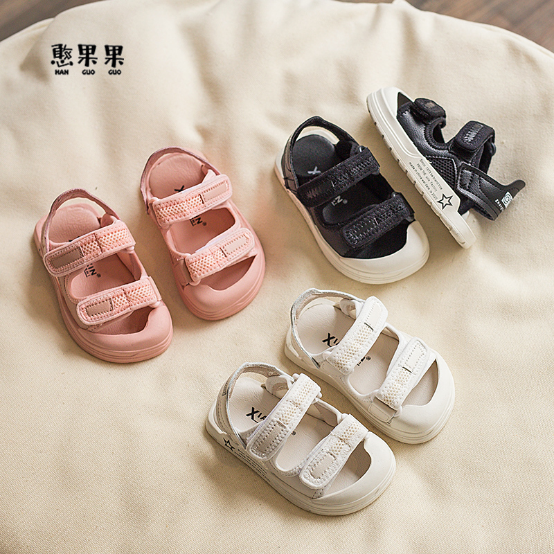 男女宝宝凉鞋夏季1-3岁软底小白鞋小童潮牌鞋婴儿透气网鞋