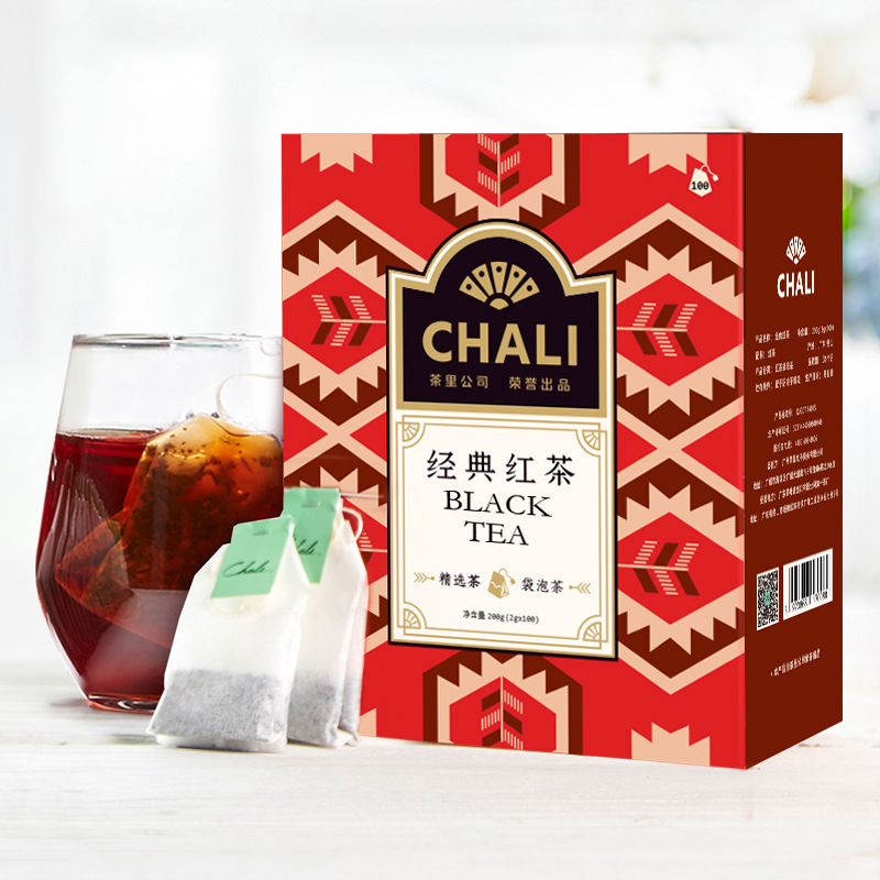ChaLi茶里 英德红茶 小袋装红茶包 袋泡茶 奶茶专用茶叶包100包
