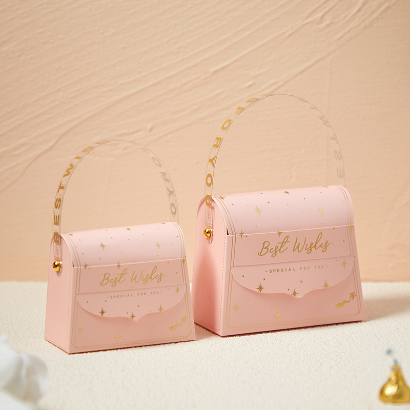 欧式喜糖盒结婚手提喜糖袋 创意糖盒ins糖果盒