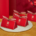 金葱纸喜糖盒三角盒创意中国风小礼盒糖果空盒