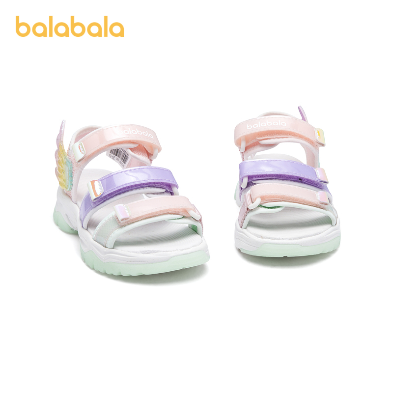 巴拉巴拉童鞋儿童运动凉鞋女生小童老爹鞋夏季