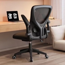 星恺（XINGKAI）电脑椅子办公椅电竞椅人体工学椅家用升降转椅 BG215全黑基础款